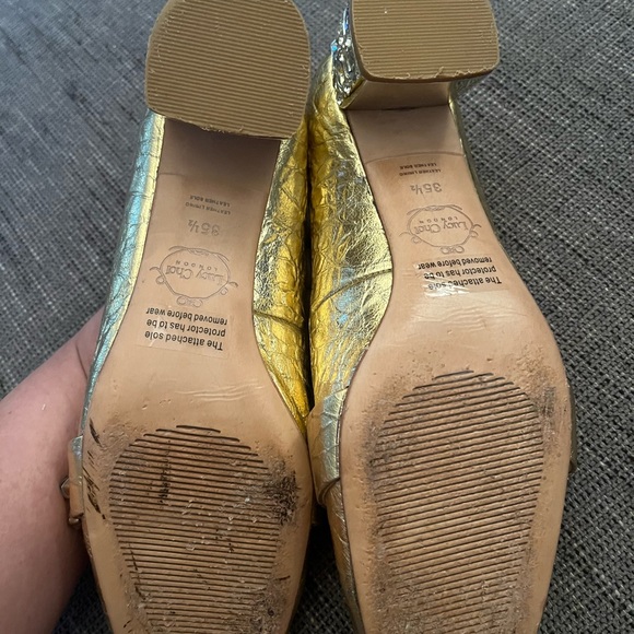 Lucy Choi London dreamy collection golden jeweled block heel - Picture 5 of 11